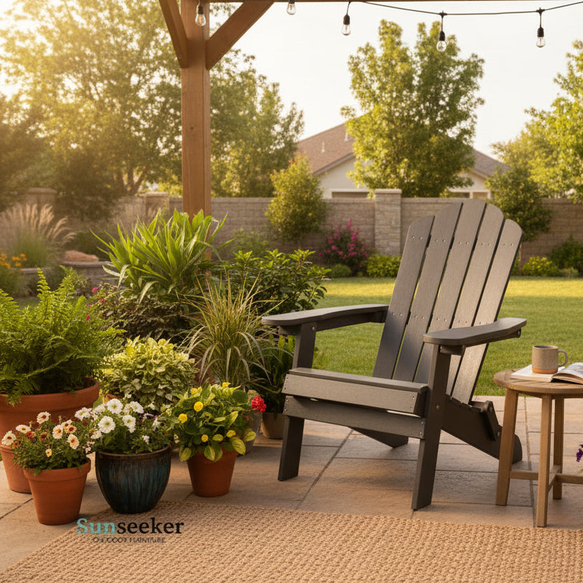 Silla Adirondack Plegable Charcoal Gray Sunseeker