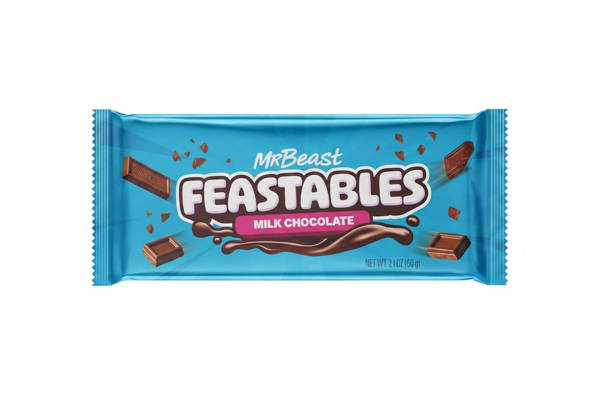 Barrita Mr. Beast Chocolate Leche Feastables 60 g