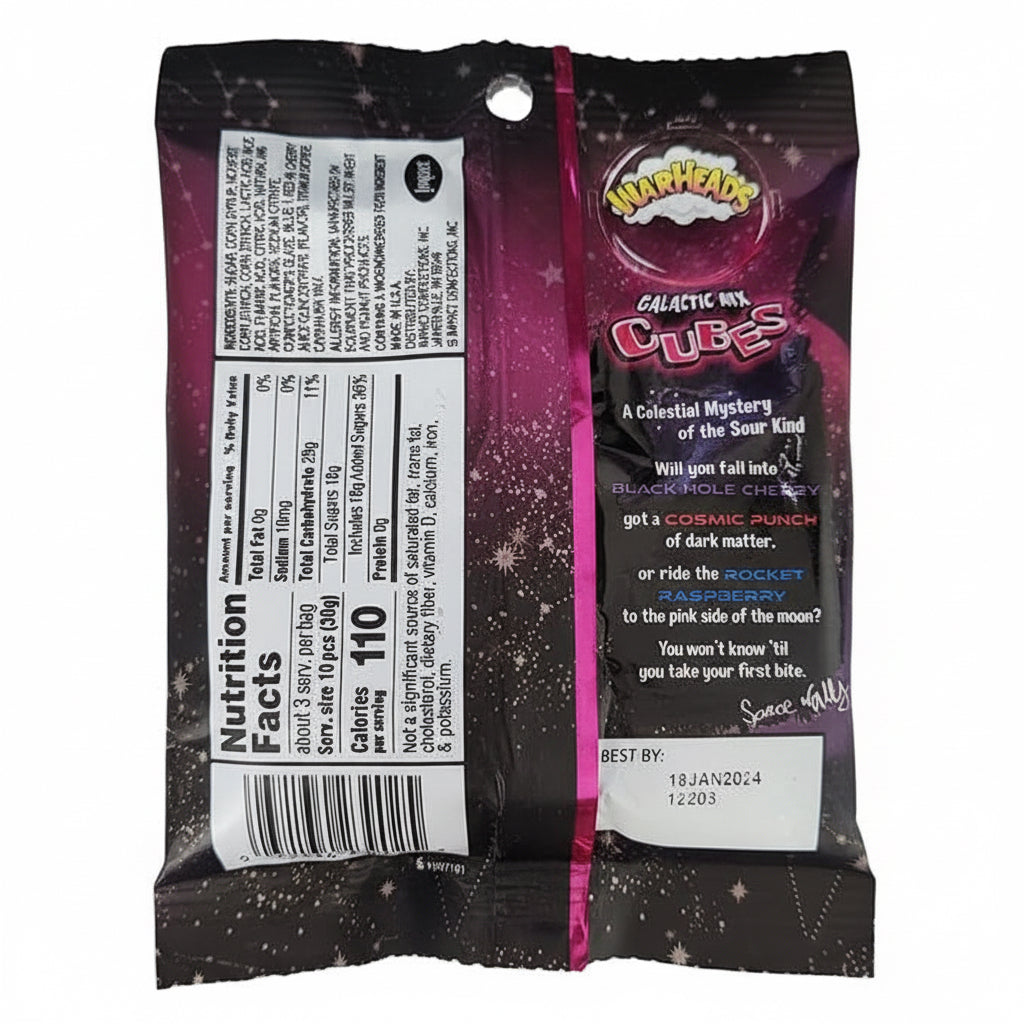Masticables Galactic Cubes Warheads 99 g
