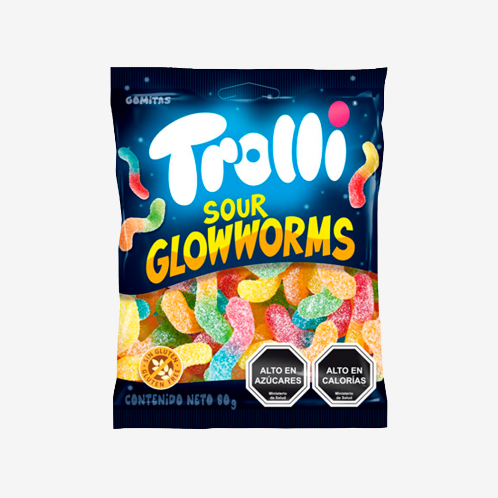 Gomitas Gusanitos Ácidos Trolli 80 g