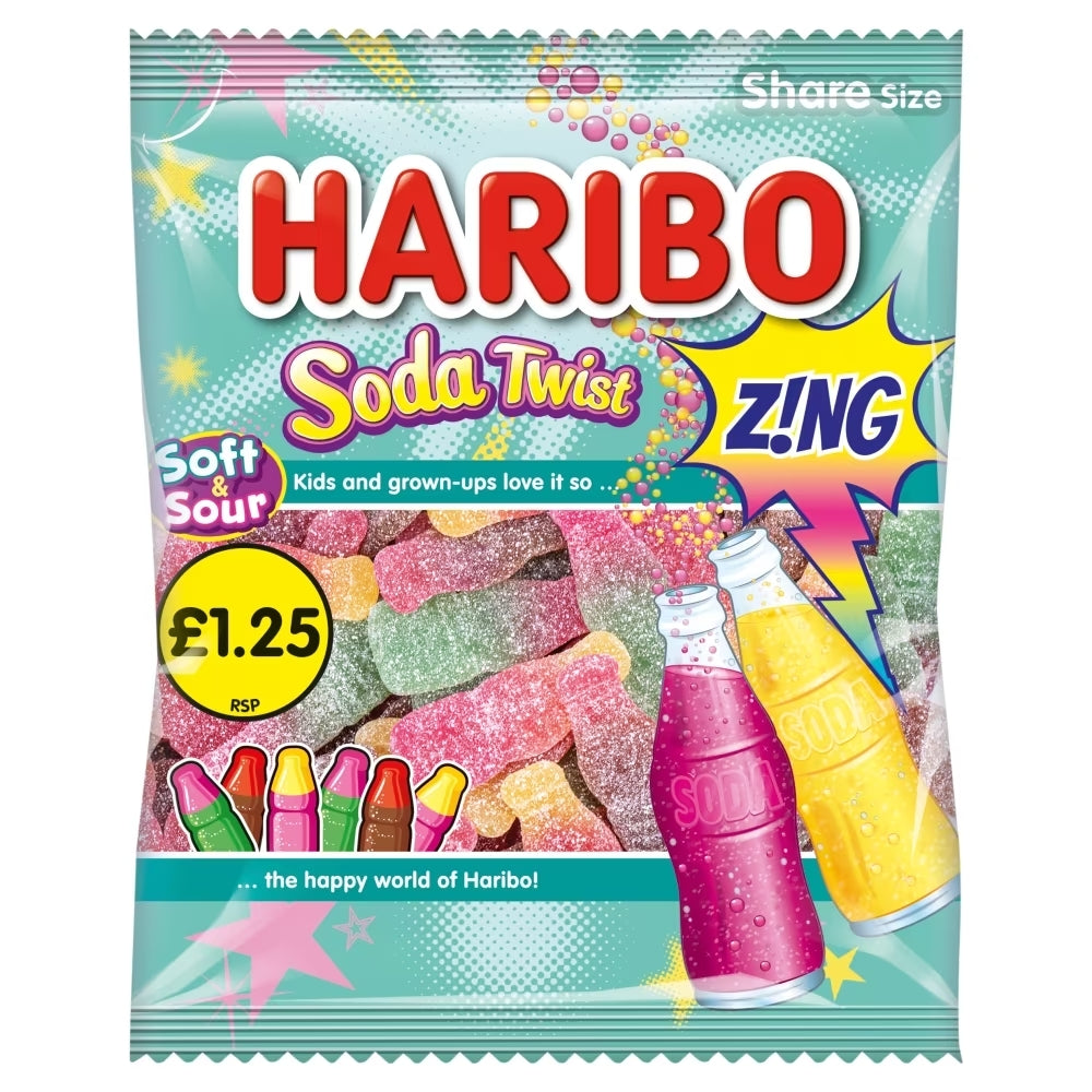 Gomitas Soda Twist Zing Haribo 140 g