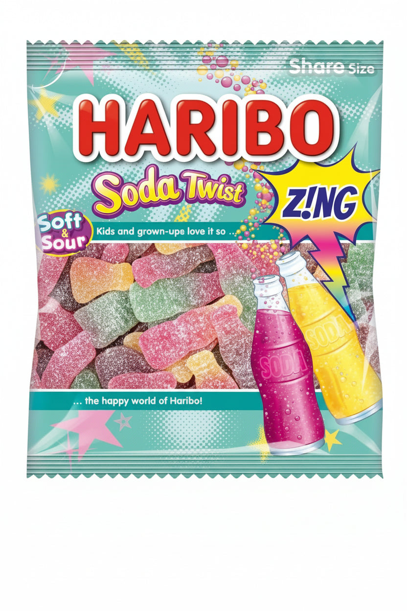 Gomitas Soda Twist Zing Haribo 140 g