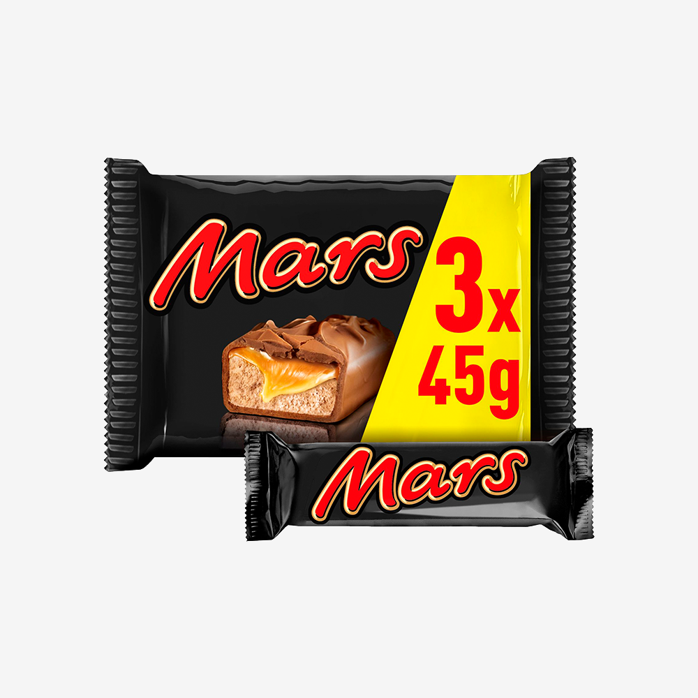 Barras Chocolate Mars 135 g