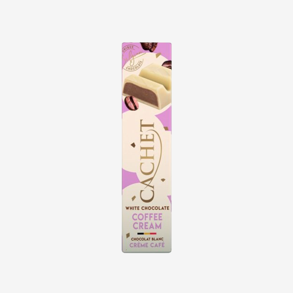 Barra Chocolate Blanco Crema de Café Cachet 45 g
