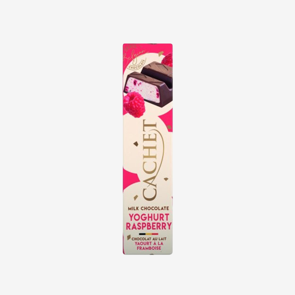 Barra Chocolate Leche Yogurt & Frambuesa Cachet 45 g