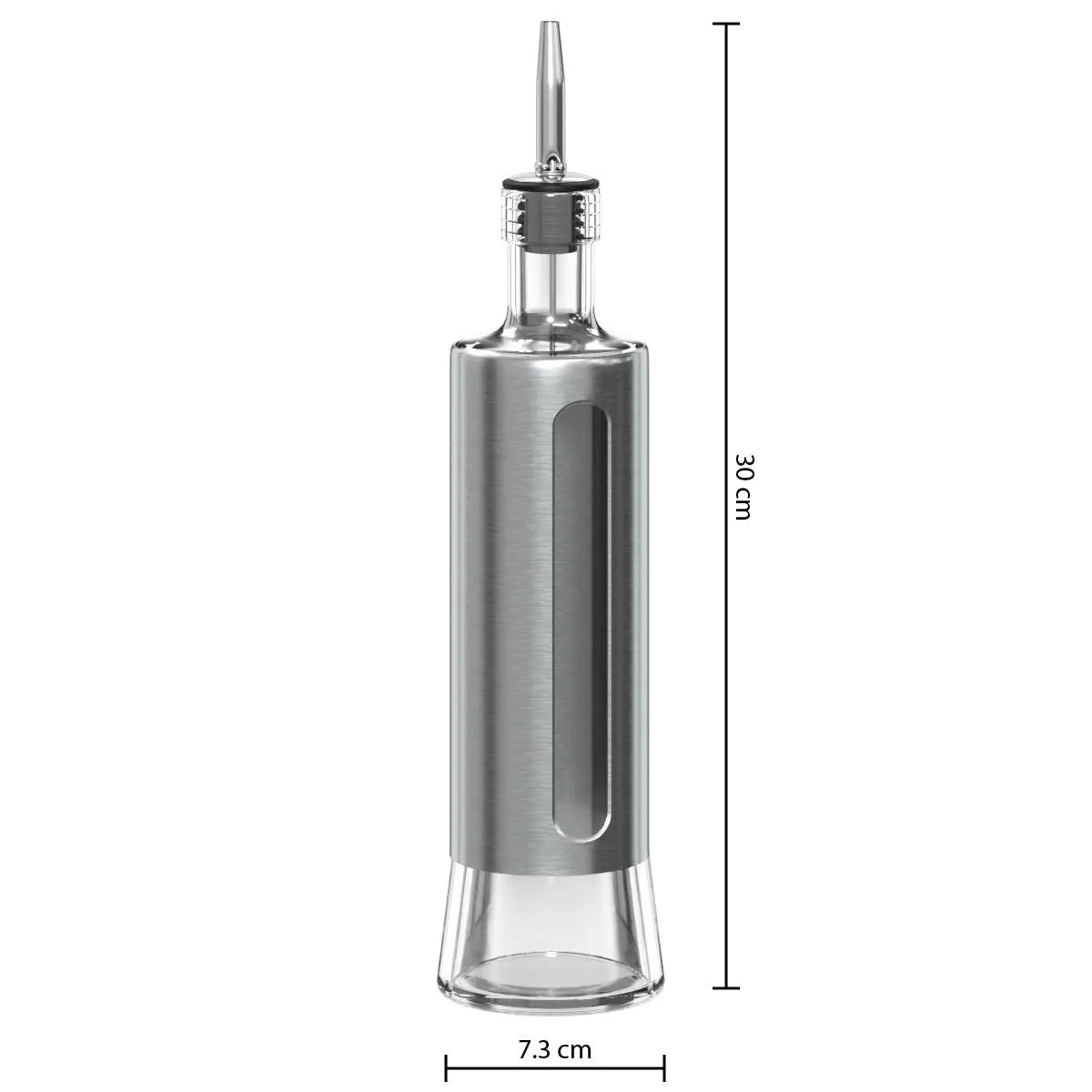 Botella Cristal/Metal Aceite Y Vinagre 0,5L 5Five 1 un