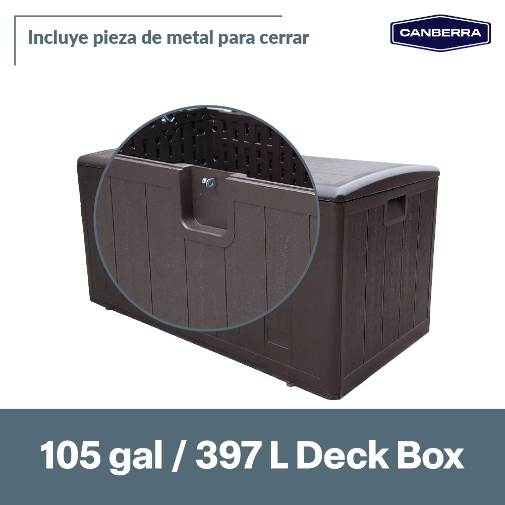 Baúl de Almacenamiento Exteriores 397 L Canberra 1 un