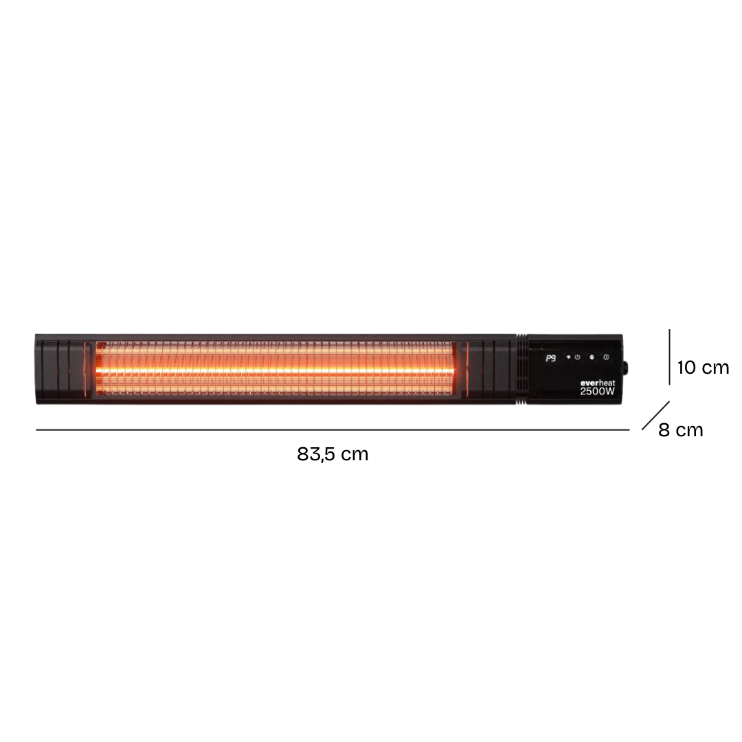 Calefactor de Pared Patio WiFi 2500W con Cadena Everheat 1 un