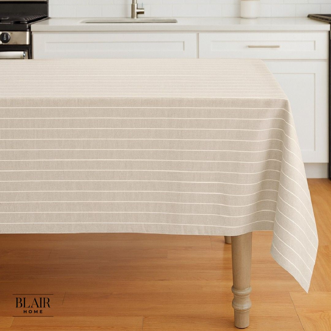 Mantel Rectangular Beige 160 x 300 cm Blair Home 1 un