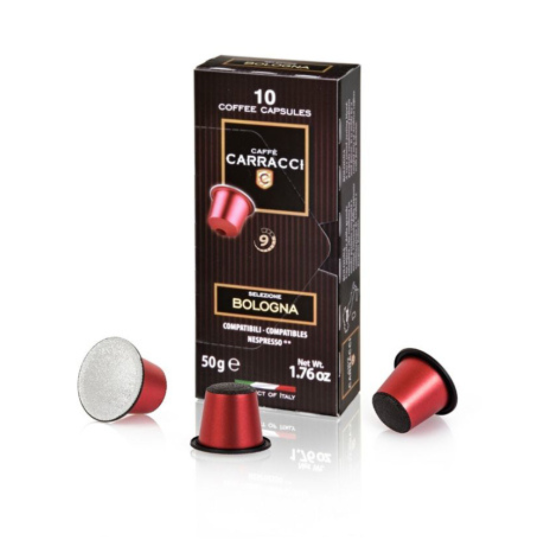 Cápsulas de Café Bologna para Nespresso Carracci 10 un