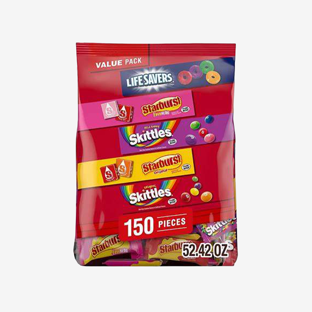 Dulces Skittles Starburst Life Savers 150 un Mars 1.49 kg