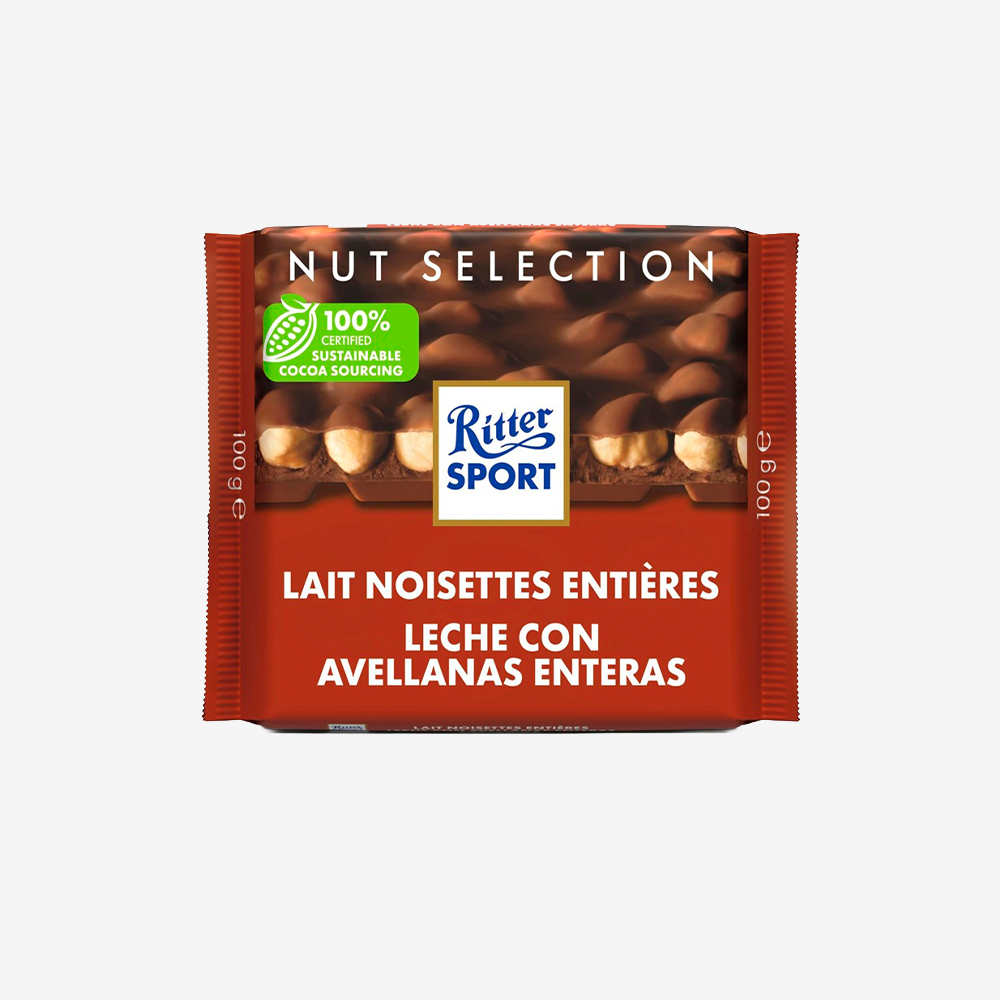 Barra Chocolate Avellnas Ritter Sport 100 g
