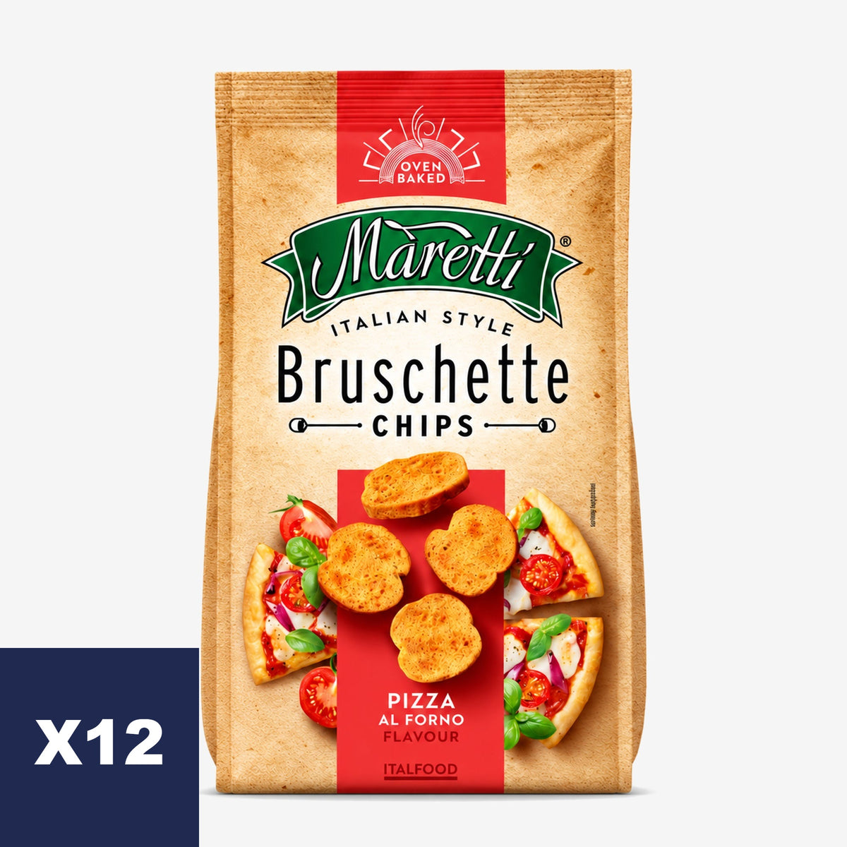 Tostadas Pizza Bruschette Maretti Bakery 12 x 140 g