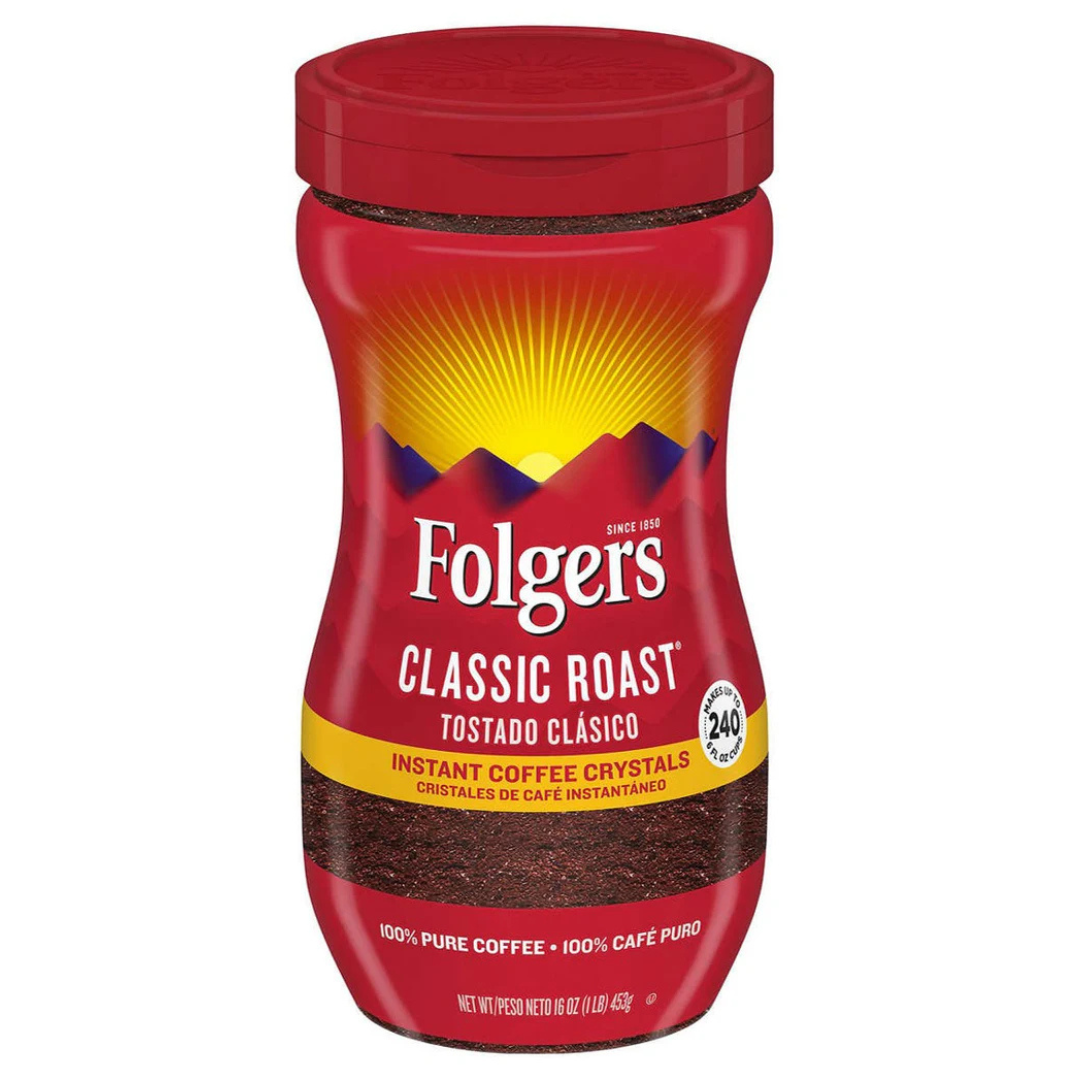 Café Instantáneo Tostado Clásico Folgers 453 g
