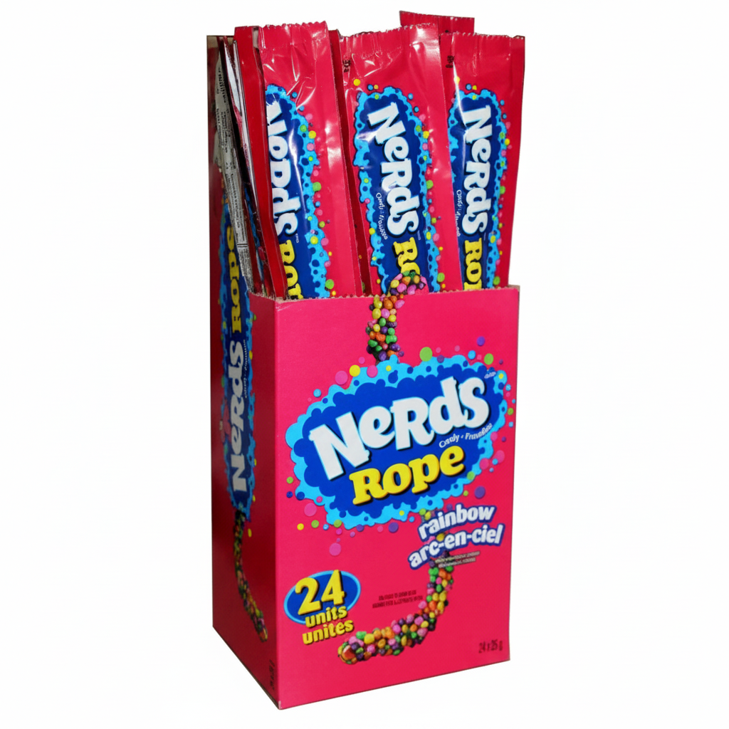 Masticables Rope Rainbow Nerds 24 un x 26 g
