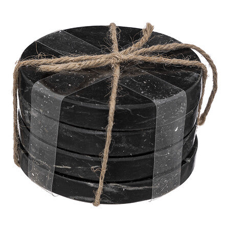 Set 4 Posavasos Mármol Black 10 cm SG 1 un