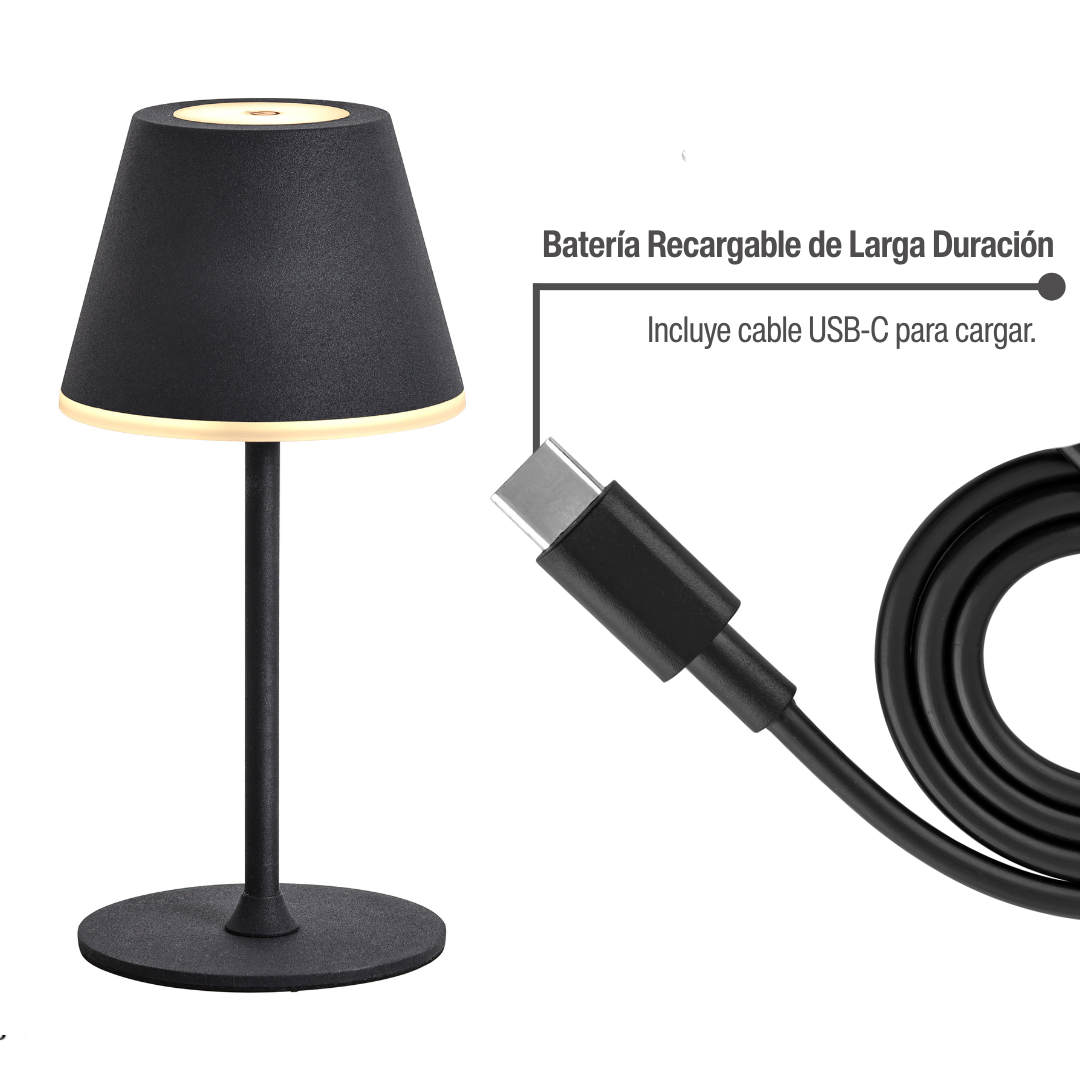 Lampara de Mesa LED Táctil Inalámbrica Recargable Home Logics 1 un