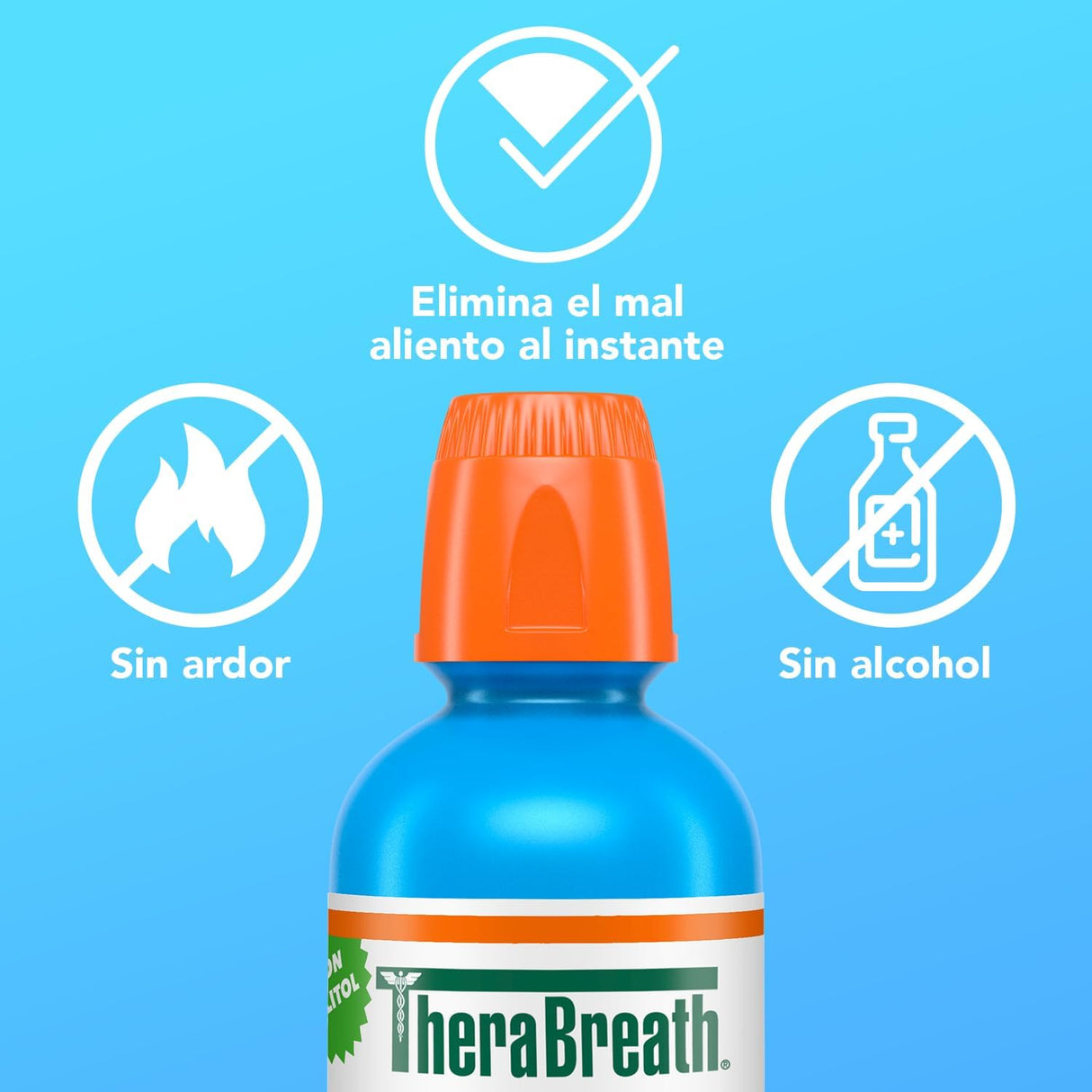 Enjuague Bucal Icy Mint Therabreath 473 ml