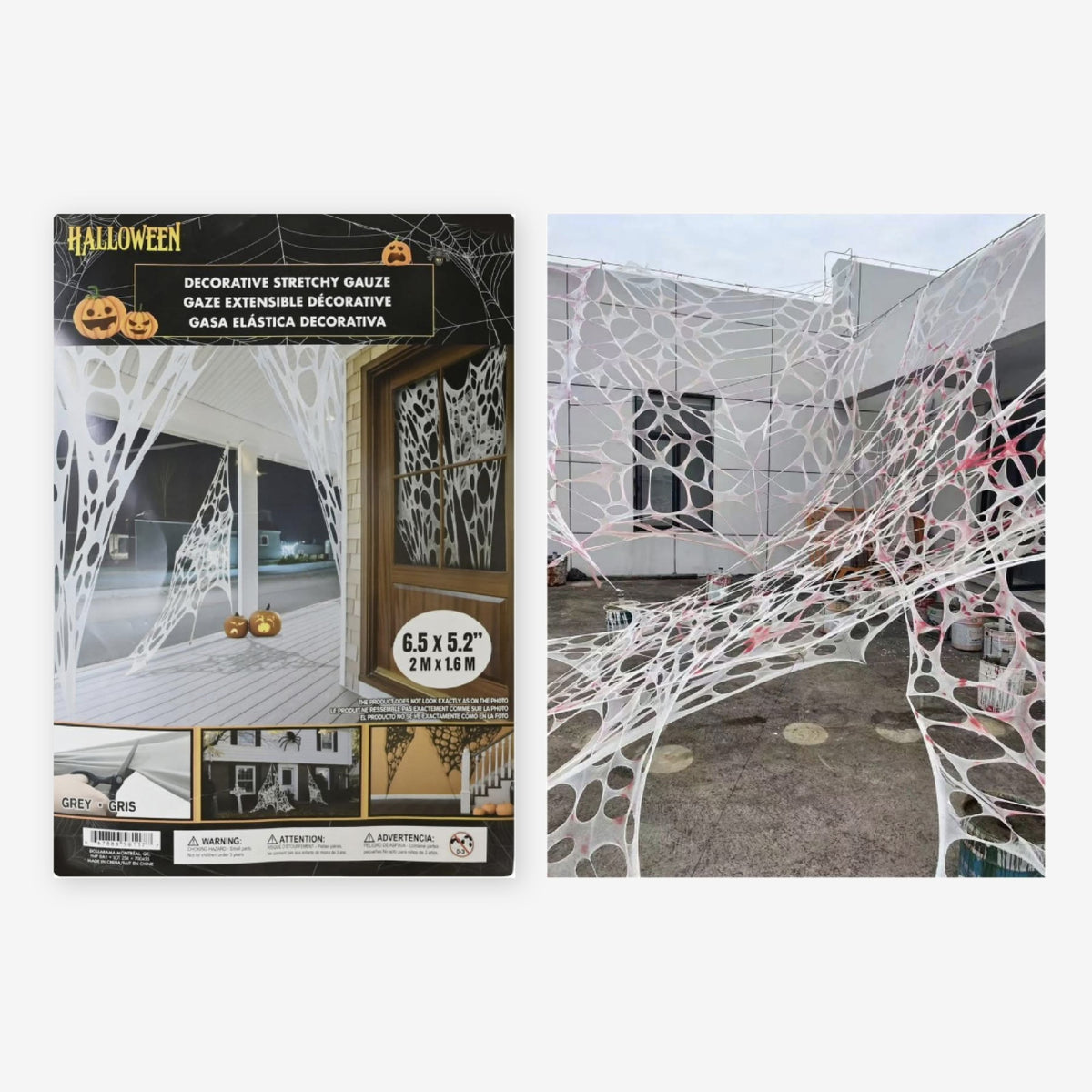 Telaraña elástica de gasa 1.6m 1 un