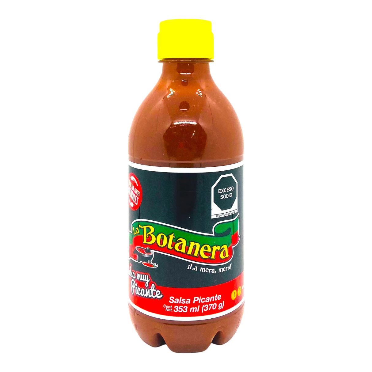 Salsa Muy Picante Etiqueta Negra La Botanera 370 g