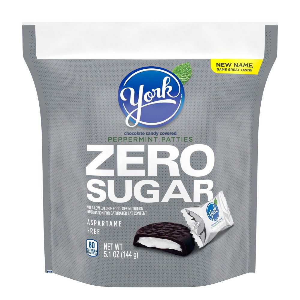 Chocolate Negro Relleno de Menta Zero Sugar York 144 g