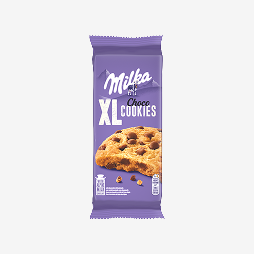 Galletas XL con Chocolate Milka 184 g