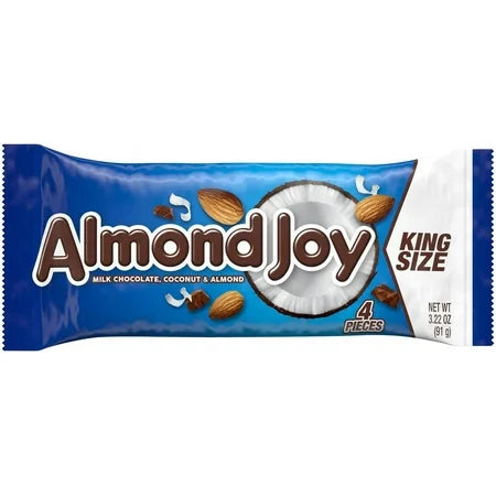 Barritas de Coco y Almendras Bañadas en Chocolate King Almond Joy 91 g