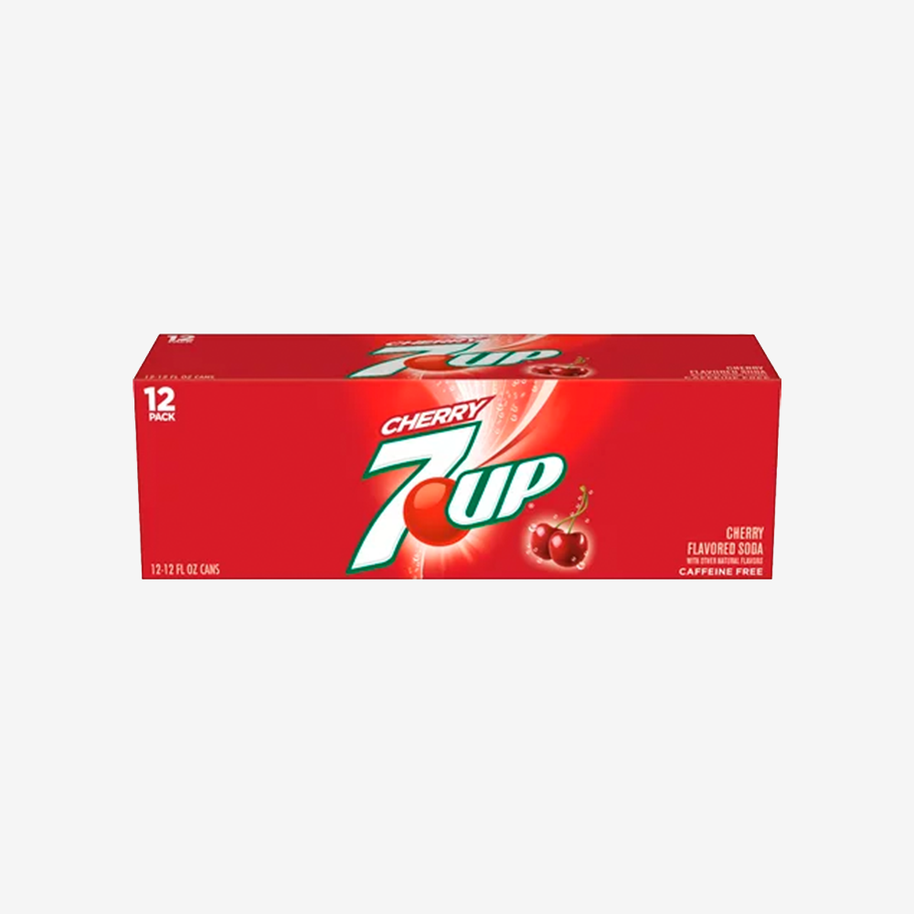 Bebida Cherry Lata 7Up 12 un x 355 ml
