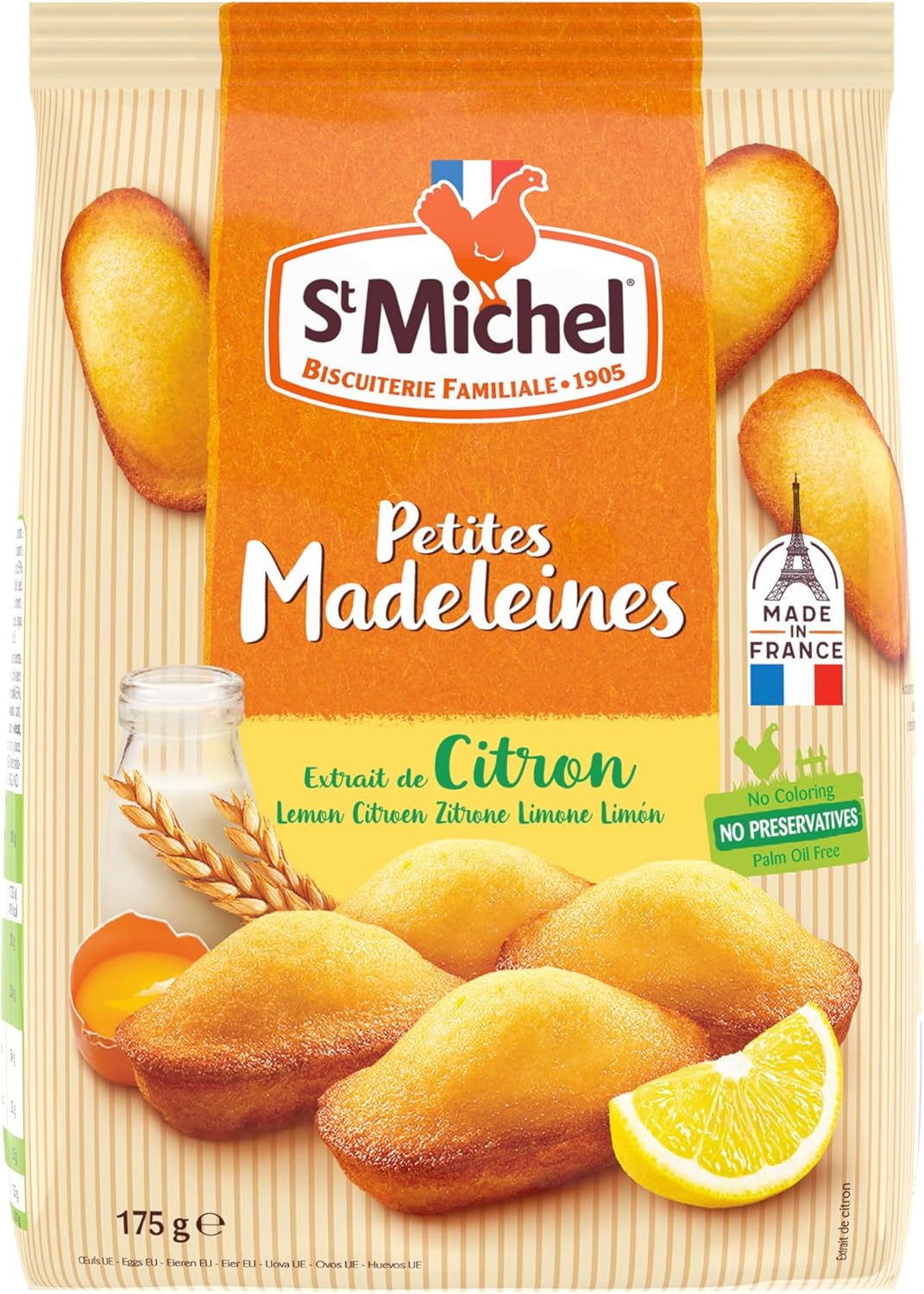 Galletas Petites Madeleines Limón St Michel 175 g