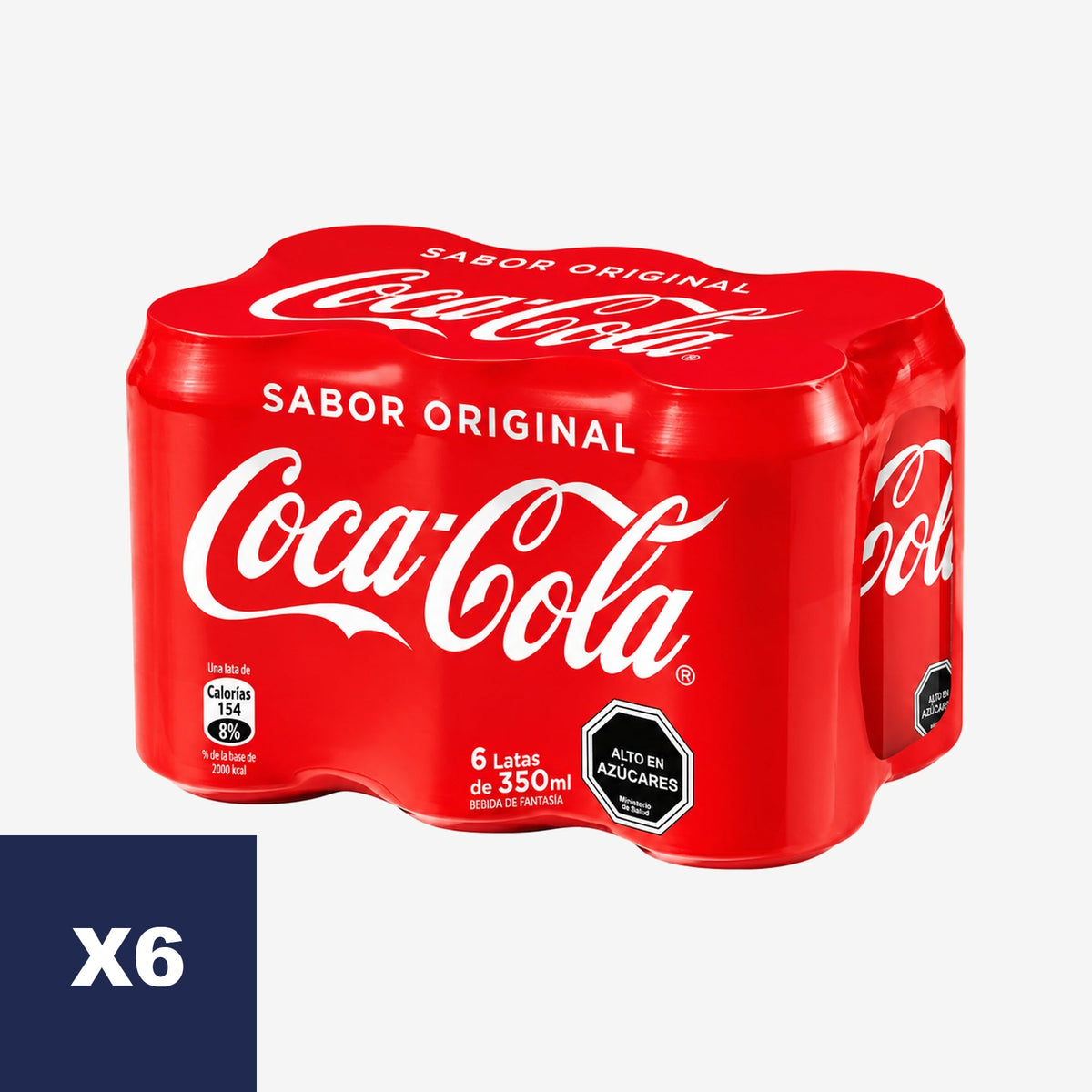 Bebidas Original Lata Coca-Cola 6 un x 350 ml