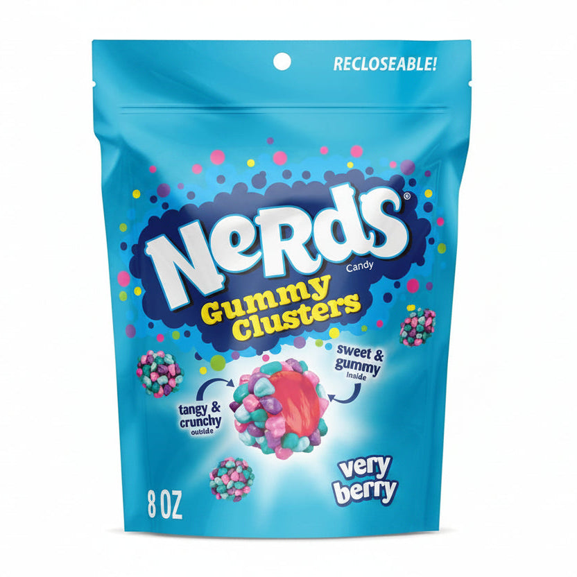 Caramelos Gummy Clusters Very Berry Nerds 227 g