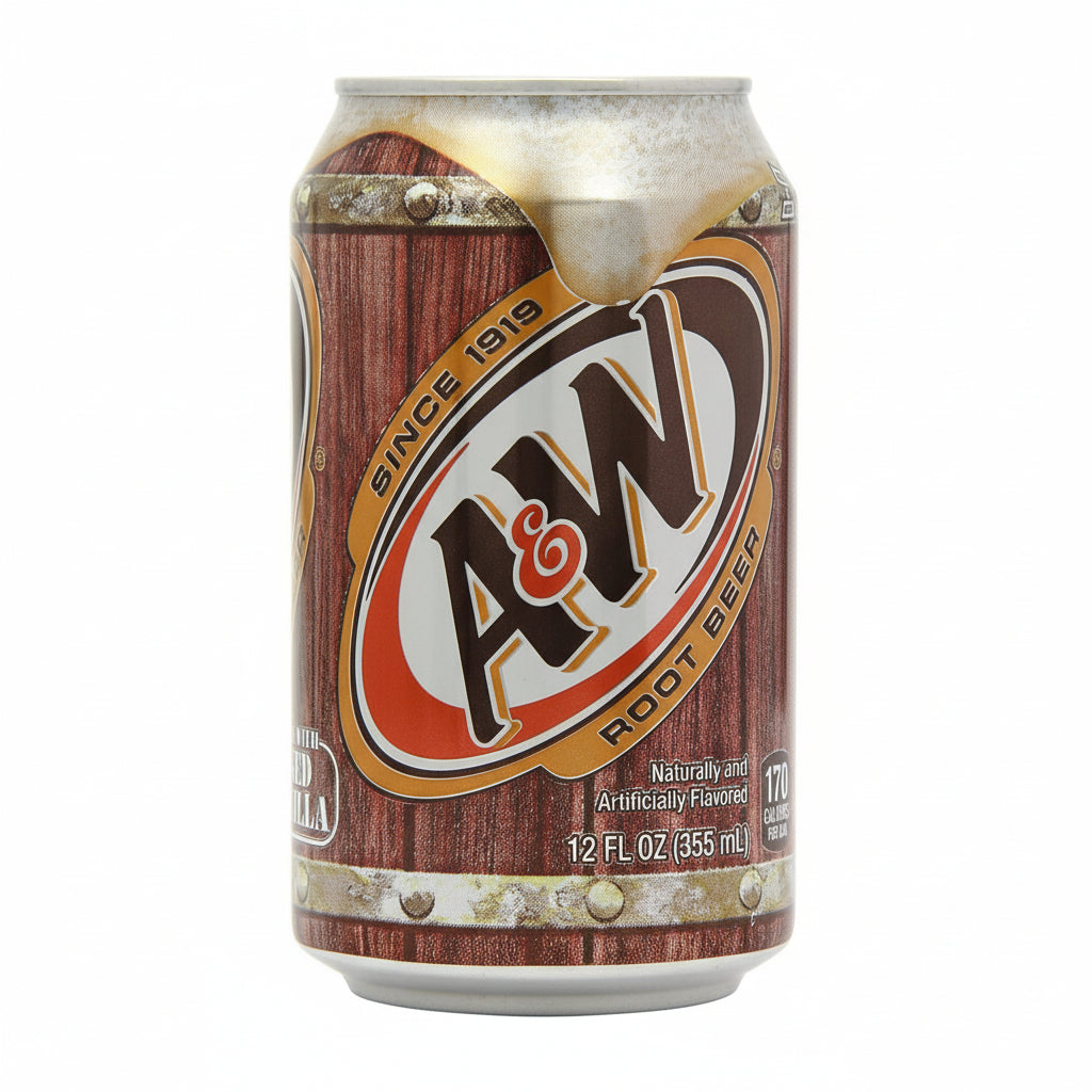 Bebida Cerveza de Raíz Lata A&W 355 ml
