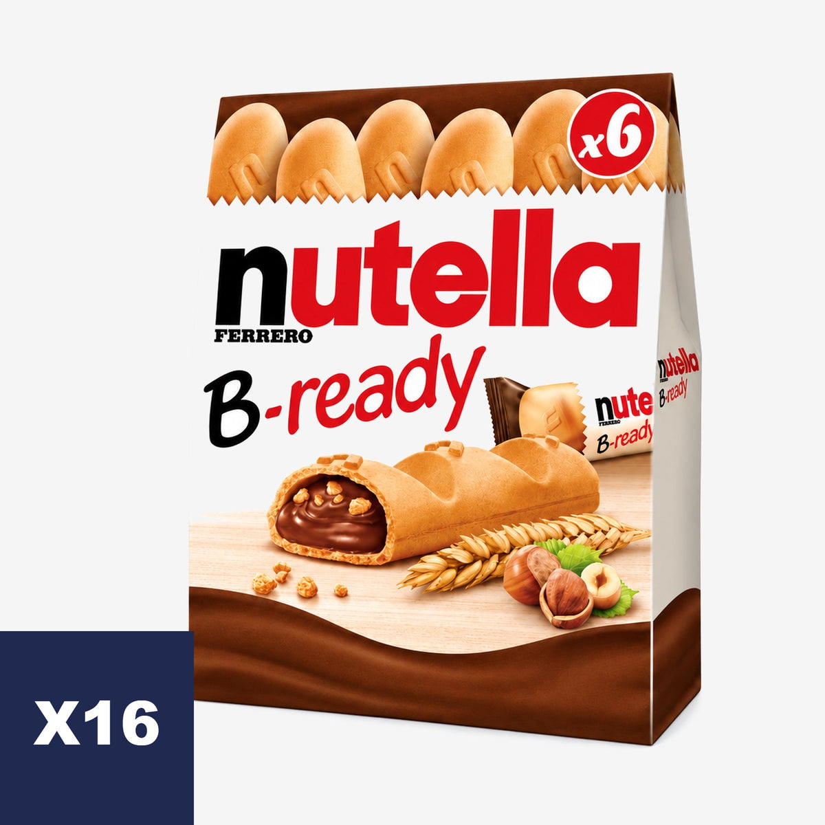 Obleas B-Ready Nutella 16 x 132 g