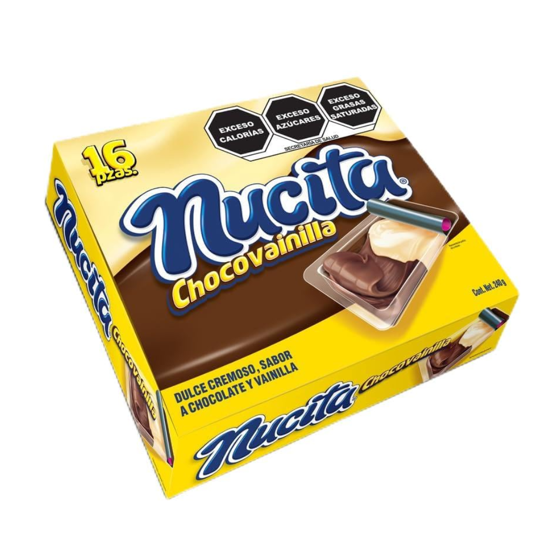 Chocolates Cremosos Bicolor ChocoVainilla Nucita 16 un x 15 g