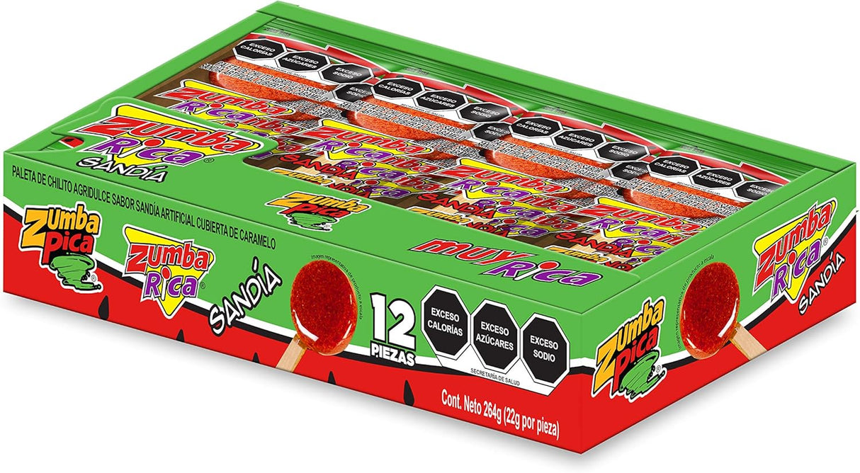 Paleta Rica Sandía Zumba 12 x 22 g
