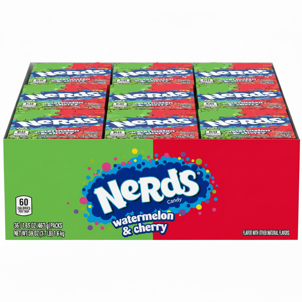 Dulces Cereza Melón Nerds 36 x 47 g