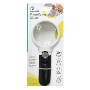 Lupa con 3 Luces LED 1 un
