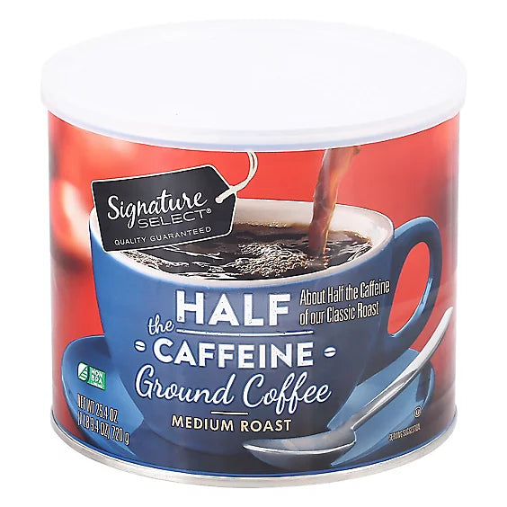 Café Molido Reducido en Cafeína Signature Select 720 g