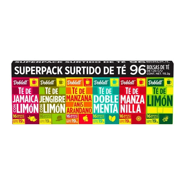 Surtido de Té Doblett 6 Sabores 96 un