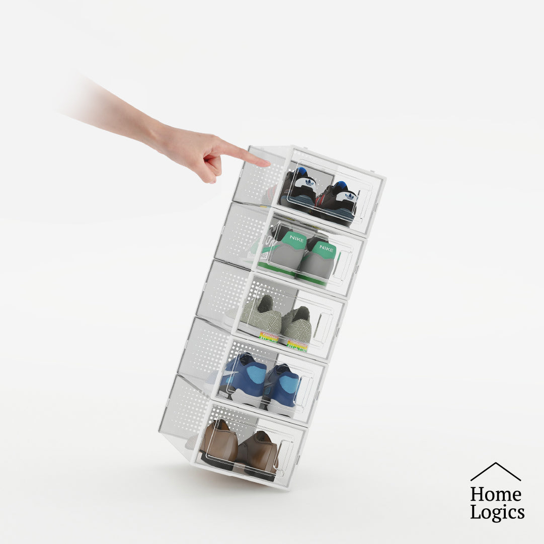 Set 4 Cajas Organizadoras de Zapatos Home Logics 1 un