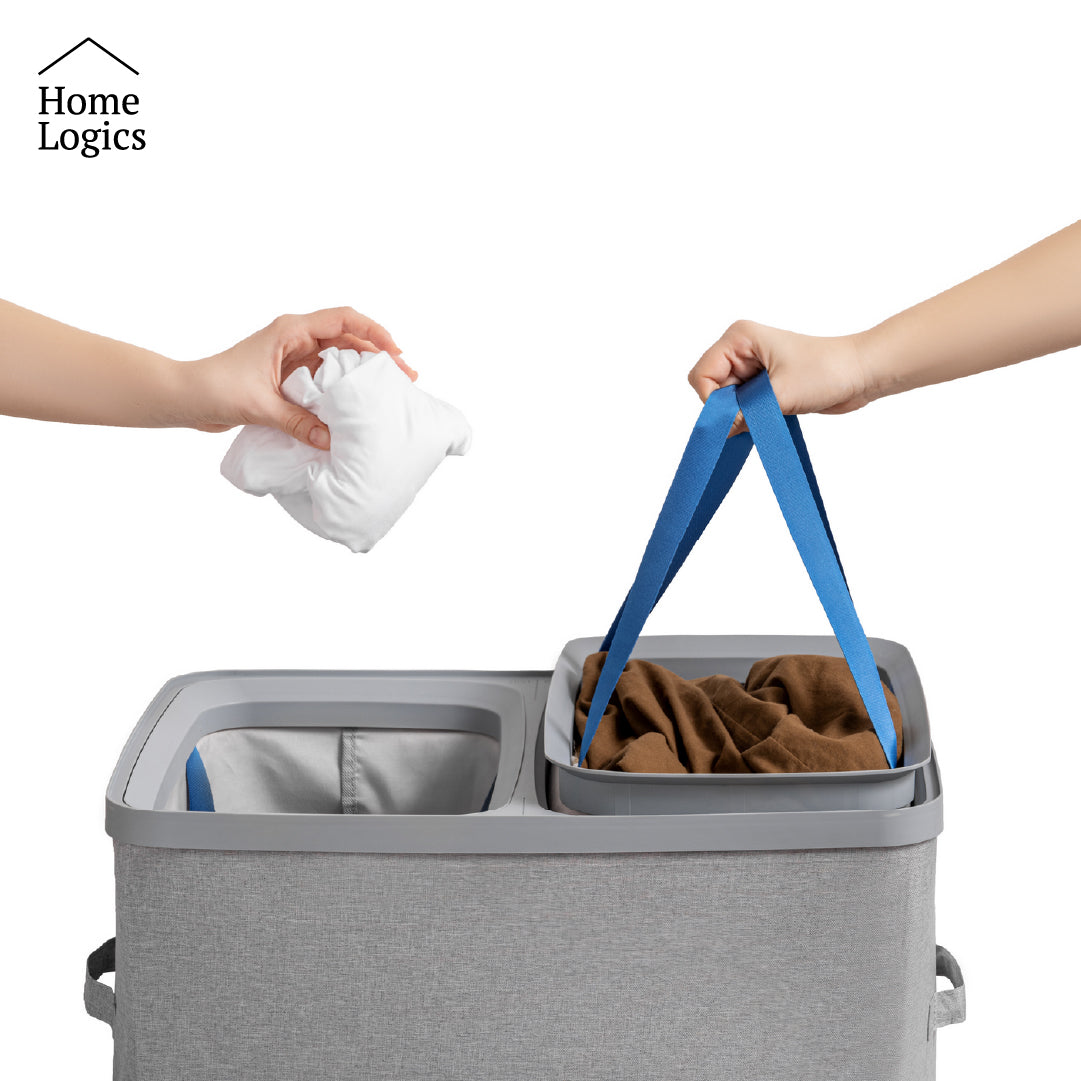 Canasto Ropa Sucia con Separación Home Logics 1 un