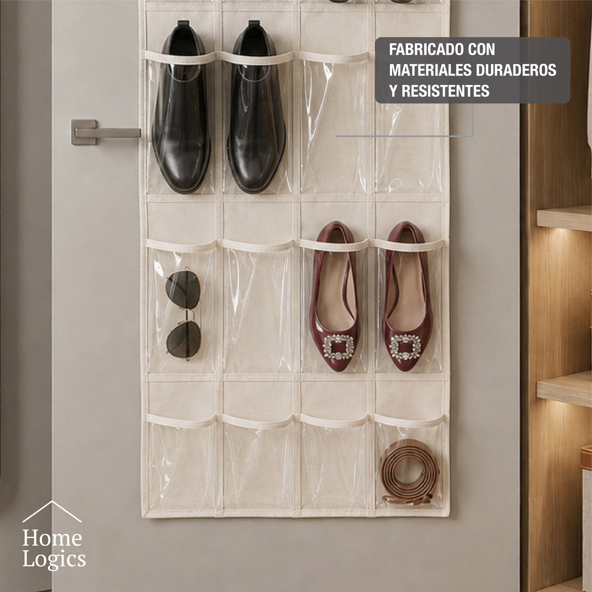 Organizador Colgante para Zapatos 20 Compartimentos Home Logics 1un