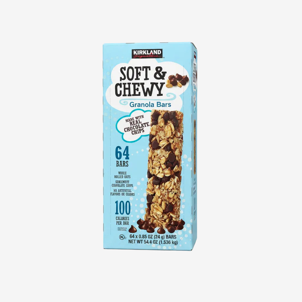 Barritas de Granola Soft & Chewy con Chips de Chocolate Kirkland 64 un x 24 g