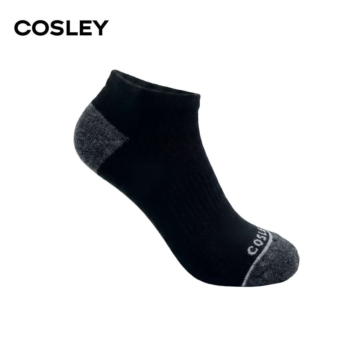 Calcetines Hombre Acolchados Low Cut Black Cosley Pack 6