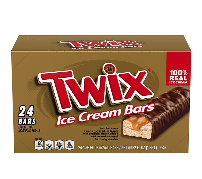 Barra Helado Twix Mars 24 un x 57 ml
