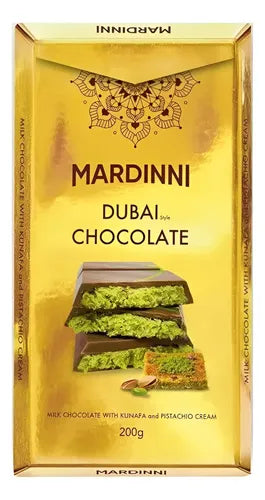 Barra Chocolate Dubai Mardinni 6 x 200 g