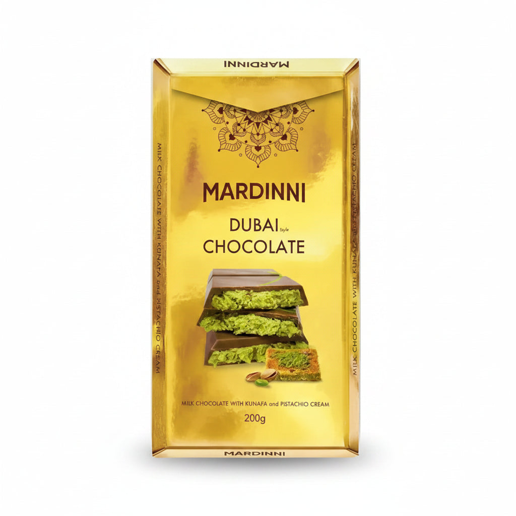 Barra Chocolate Dubai Mardinni 6 x 200 g