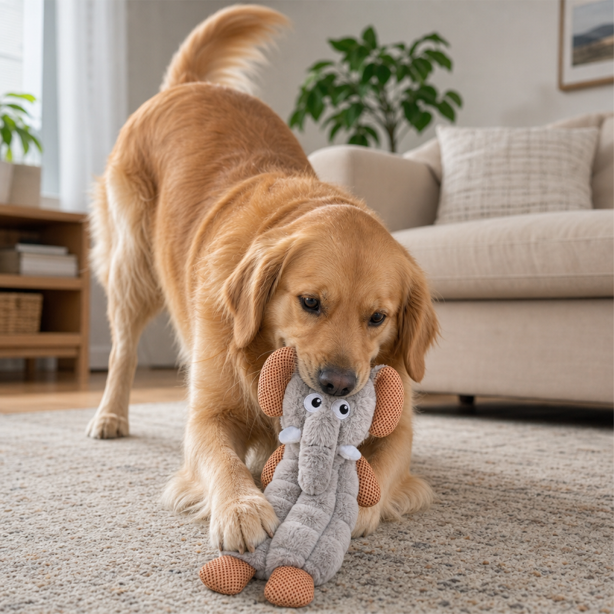 Peluche de Elefante para Mascotas