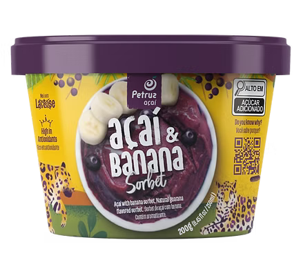 Acaí Sorbet Banana Petruz 200 g