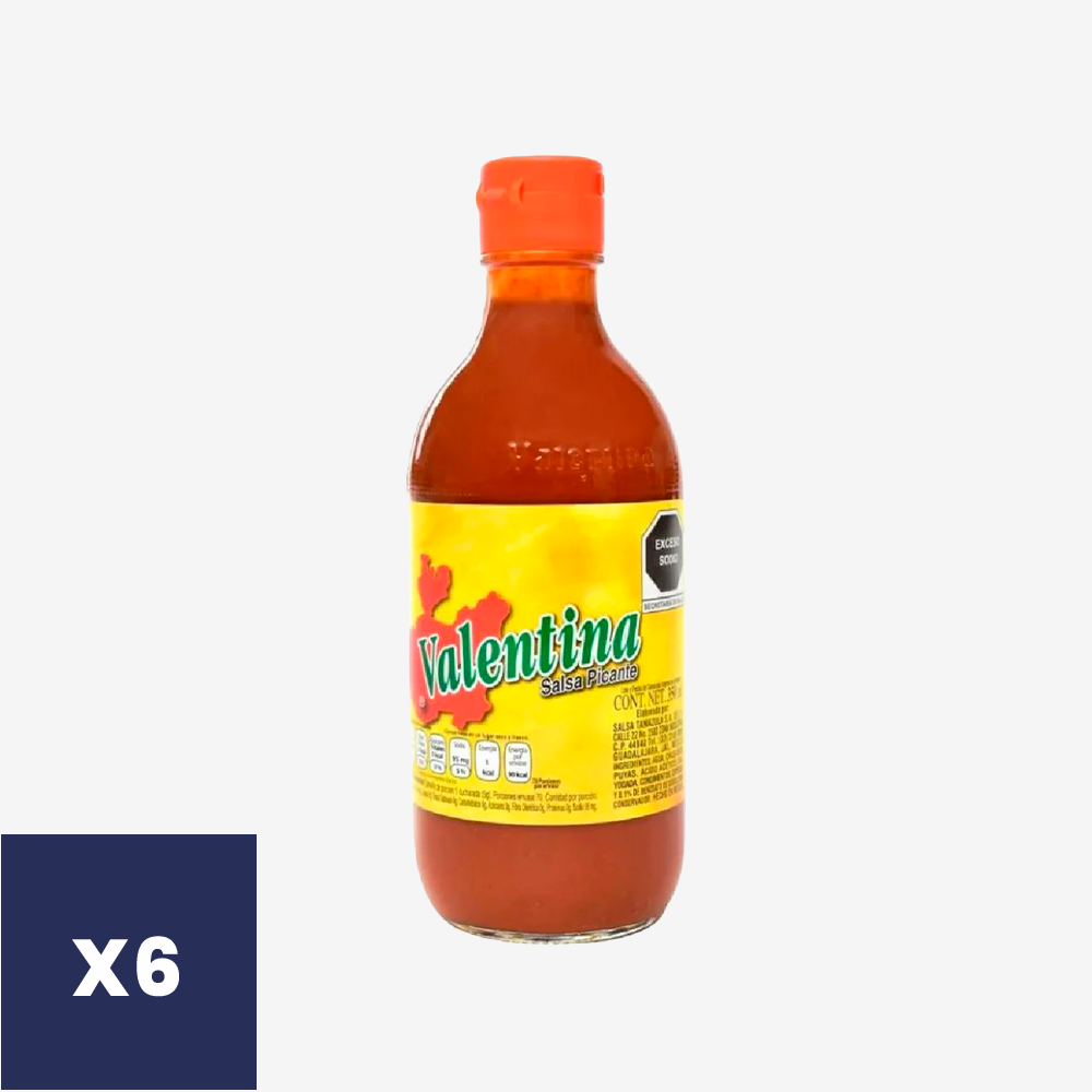 Salsa Picante Valentina 6 x 350 ml